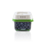  FreshWorks Produce Saver Food Storage Container, Small Square, 2.5 Cup