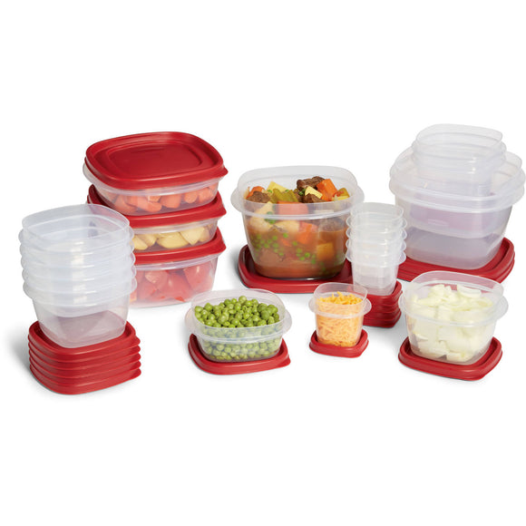 Easy Find Lids Food Storage and Organization Containers, Set of 20 (40 Pieces Total)