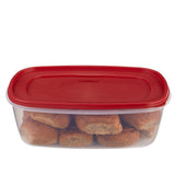 Food Storage Container with Easy Find Lid, 2.5 gal/9.4 Liter, Red