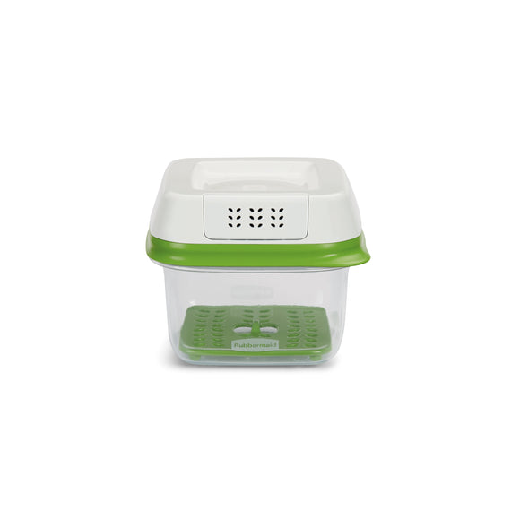  FreshWorks Produce Saver Food Storage Container, Small Square, 2.5 Cup