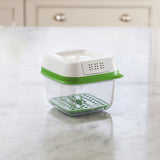  FreshWorks Produce Saver Food Storage Container, Small Square, 2.5 Cup