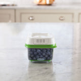  FreshWorks Produce Saver Food Storage Container, Small Square, 2.5 Cup