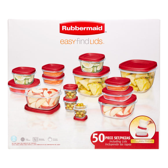 Easy Find Lids Food Storage Set, 50 Ct