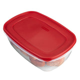 Food Storage Container with Easy Find Lid, 2.5 gal/9.4 Liter, Red